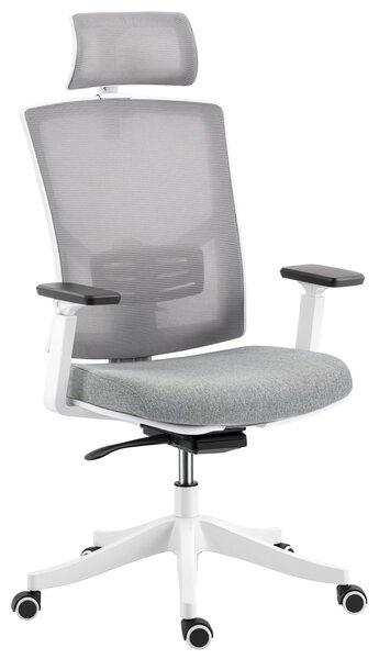HOMCOM Scaun de Birou Ergonomic și Respirabil cu Suport Lombar Dinamic 4D, 64.5x62.5x112-122 cm, Multicolor | Aosom Romania
