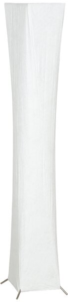 HOMCOM Lampă de Podea Modernă cu Întrerupător de Picior, din Oțel și Plastic, 25x25x129 cm, Alb și Argintiu | Aosom Romania