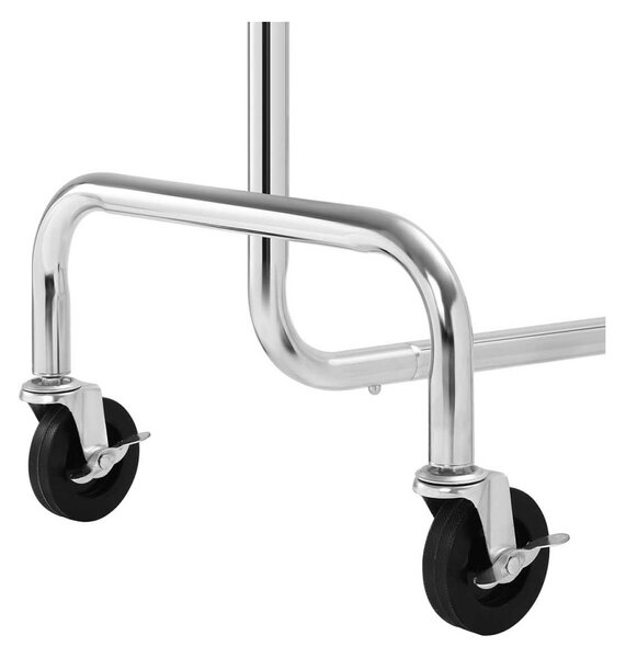 Suport pentru haine cu roti, Songmics, 130 kg, HSR11S, Silver