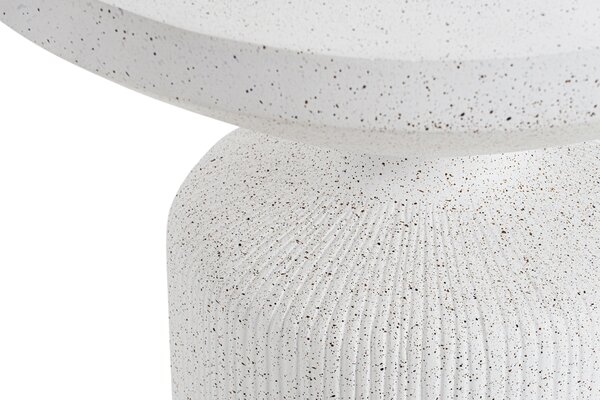 Măsuță de cafea rotundă Sintro 54 cm - terrazzo alb