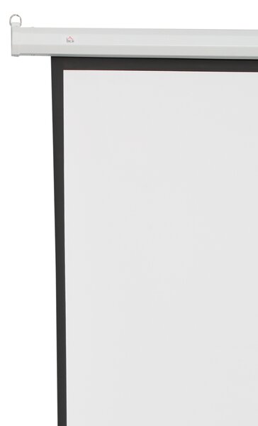 HOMCOM Ecran Proiecție Motorizat 84 Inch pentru Home Cinema, Sistem de Rulare Automat, Ideal pentru Filme și Prezentări, Alb | Aosom Romania
