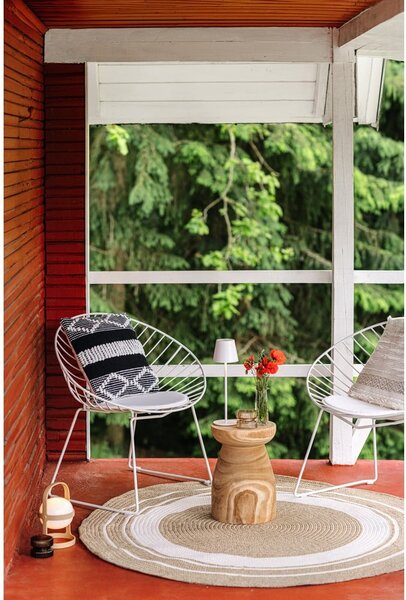 Covor rotund de exterior în culoare naturală ø 150 cm - NORTHRUGS