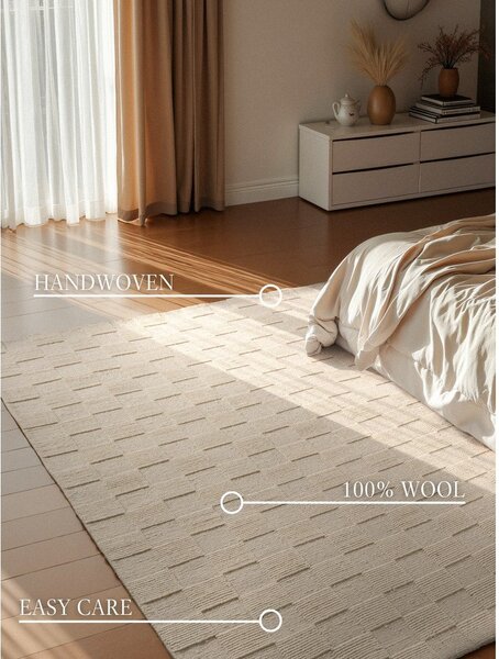 Covor crem țesut manual din lână 200x300 cm Scala – Villeroy&Boch