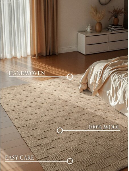 Covor maro țesut manual din lână 160x230 cm Scala – Villeroy&Boch