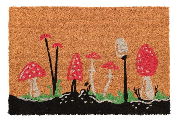 Covoraș de intrare din fibre de nucă de cocos 40x60 cm Mushrooms – Esschert Design