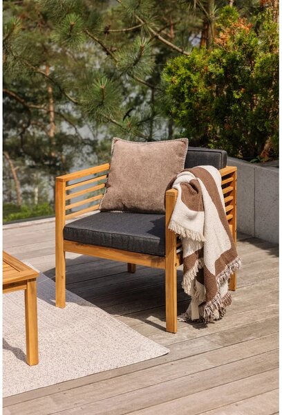 Covor alb/bej de exterior 200x80 cm - NORTHRUGS