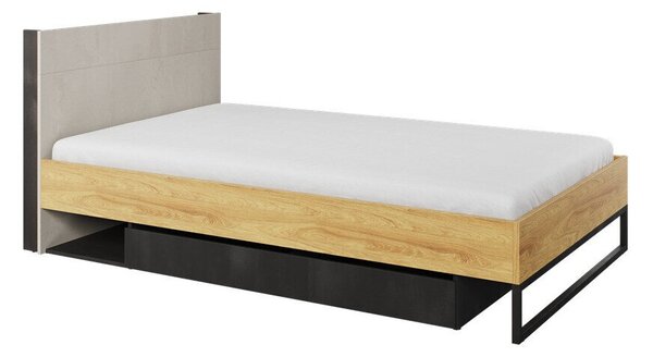 Pat Orlbale 140Single, Maro deschis, 120x200, PAL laminat, Somiera patSomiera pat, 13x22x9cm