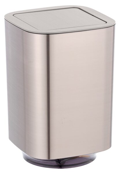 Coș de gunoi argintiu lucios din plastic 5,5 l Auron – Wenko