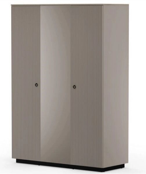 Dulap modern dormitor DOMINICA, grej/stejar, PAL laminat, 153x60x218 c