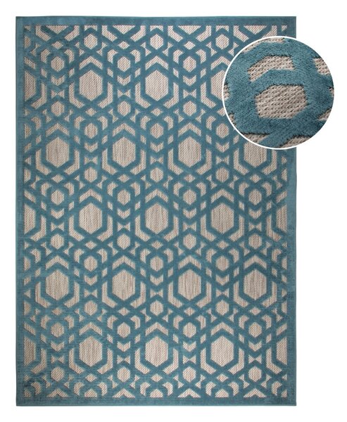 Covor de exterior albastru 230x160 cm Oro - Flair Rugs