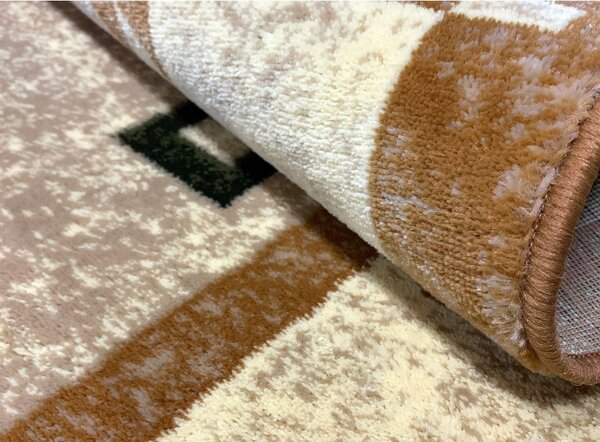 Covor Clasic Sufragerie Dormitor, Model Lotos 579 110, Crem Bej Crem, 150x300