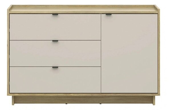 Comoda DALVA, stejar/casmir, PAL, 134x42x86 cm