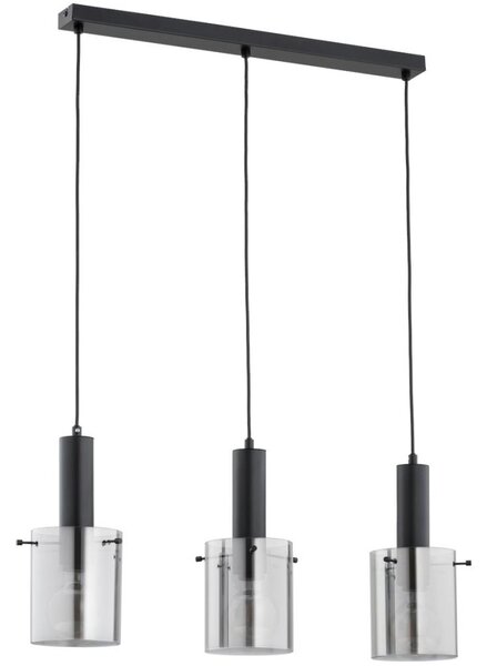 Lustră pe cablu CELIA 3xE27/60W/230V negru