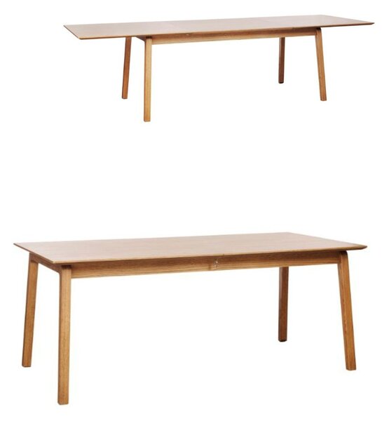 Masă de dining extensibilă Bari, stejar natural (190-290 cm)