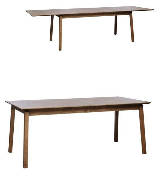 Masă de dining extensibilă Bari, stejar fumuriu (190-290 cm)