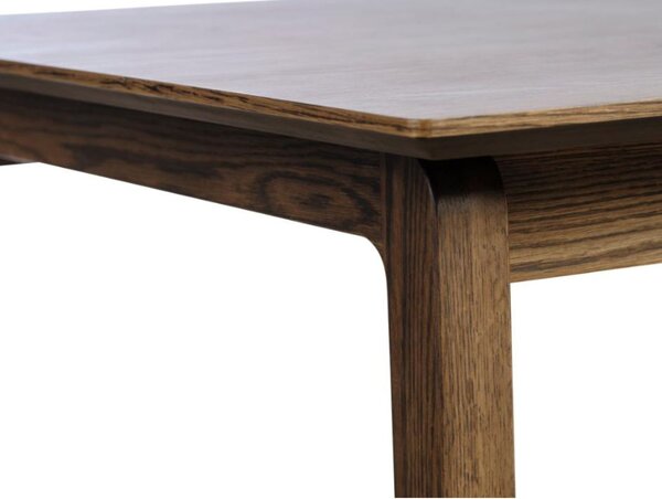 Masă de dining extensibilă Bari, stejar fumuriu (190-290 cm)
