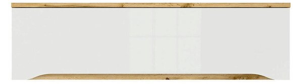 Dulap suspendat NUIS, stejar wotan/alb lucios, PAL, 135x29x38 cm