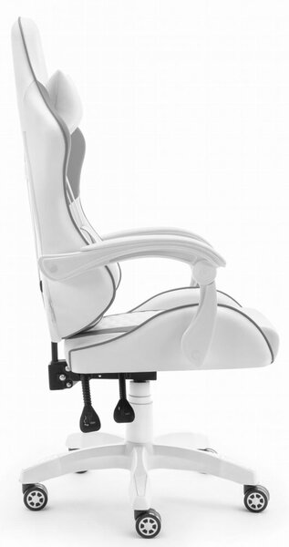 Scaun de gaming HC-1000, gri-alb