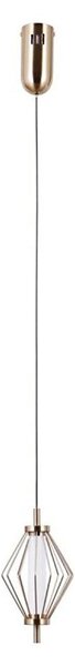 ITALUX PND-34403-1-HBR - Lustră LED suspendată pe cablu SEVILLA LED/5W/230V 3000K, auriu