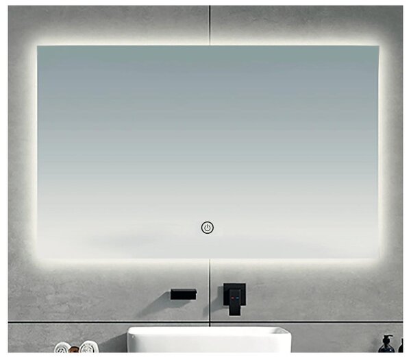 Brilagi - Oglindă de baie LED LUCE, LED/28W/230V, 60x80 cm, IP44, CRI 90, reglabilă + CCT