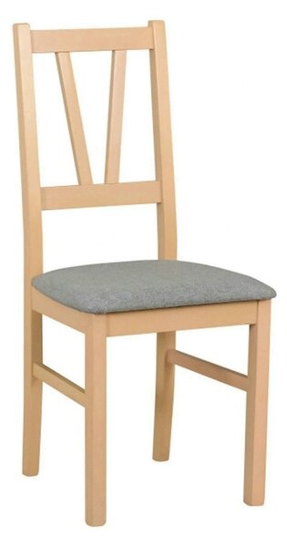 Scaun FILO, stejar sonoma/gri, stofa clasica/lemn, 43x50x94 cm