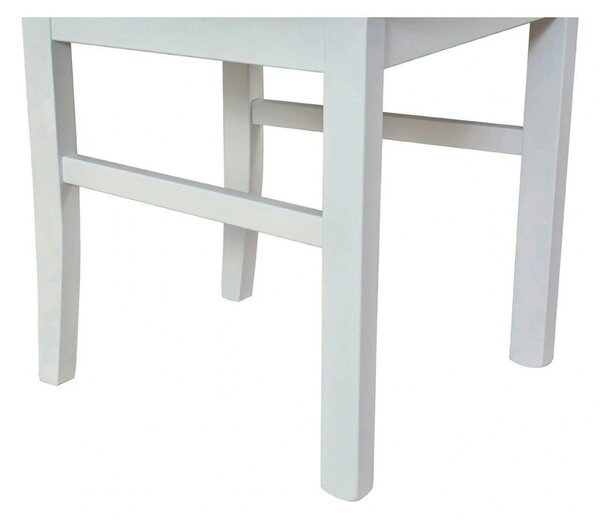 Scaun COMO, gri/alb, stofa catifelata/lemn, 43x51x92 cm
