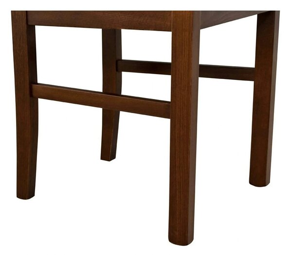 Scaun COMO, maro/nuc, stofa clasica/lemn, 43x51x92 cm