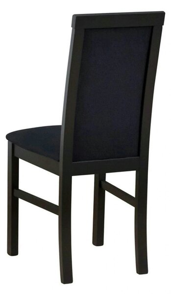Scaun COMO, negru, stofa clasica/lemn, 43x51x92 cm
