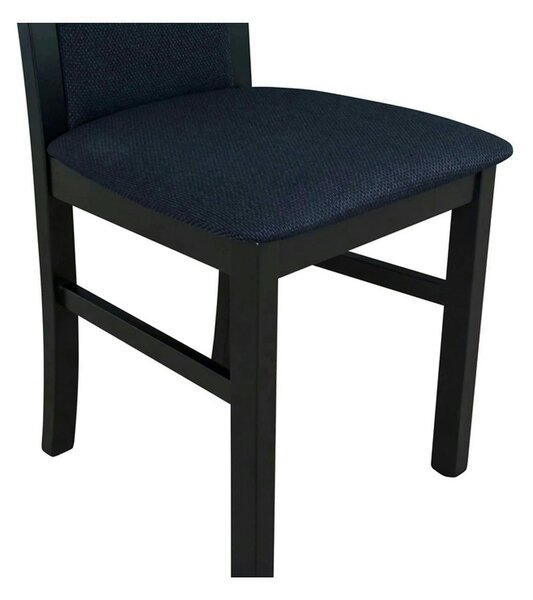 Scaun COMO, negru, stofa clasica/lemn, 43x51x92 cm