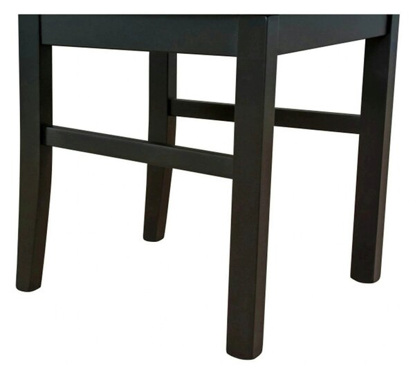 Scaun COMO, negru, stofa clasica/lemn, 43x51x92 cm