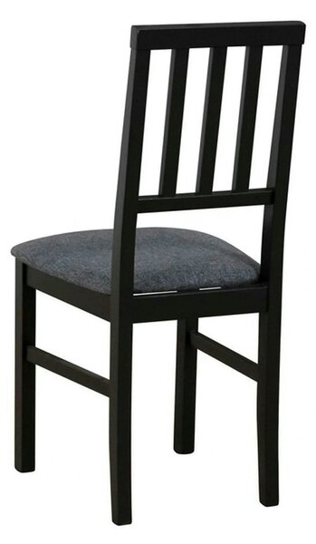 Scaun AREN, gri grafit/negru, stofa clasica/lemn, 43x50x92 cm
