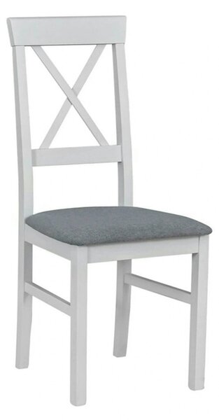 Scaun ALLA 3, gri/alb, stofa clasica/lemn, 43x51x95 cm