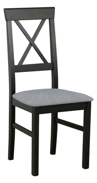 Scaun ALLA 3, gri deschis/negru, stofa clasica/lemn, 43x51x95 cm