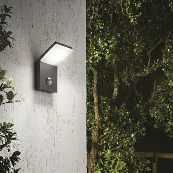 Ideal Lux - Corp de iluminat LED pentru exterior cu senzor STYLE LED/9W/230V CRI 90 IP54 antracit