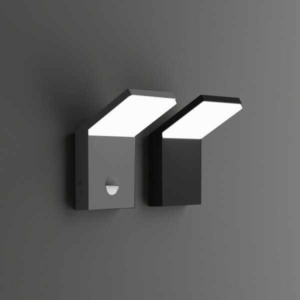 Ideal Lux - Corp de iluminat LED pentru exterior cu senzor STYLE LED/9W/230V CRI 90 IP54 antracit
