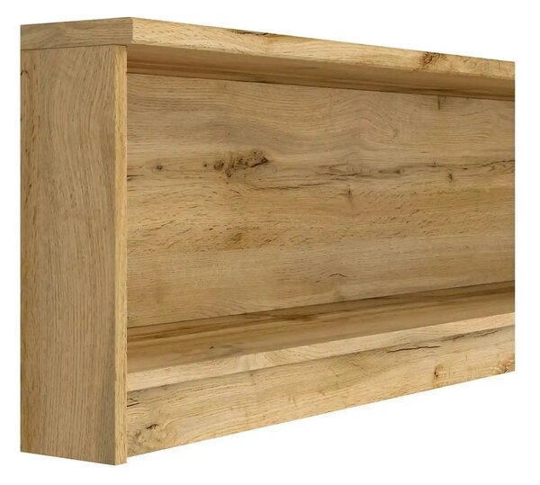 Raft NUIS, stejar wotan, PAL laminat, 135x29x38 cm