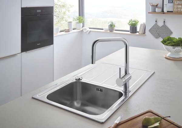 Grohe Minta baterie bucătărie pe picior StarLight Chrome 32322002