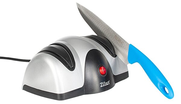 Ascutitor de cutite electric Zilan ZLN2168 Gri, cu doua nivele de ascutire, 40W, usor de curatat