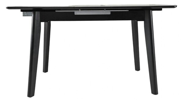 Masa extensibila OSTEN, gri cu efect de marmura/negru, 110/140x80x76 c