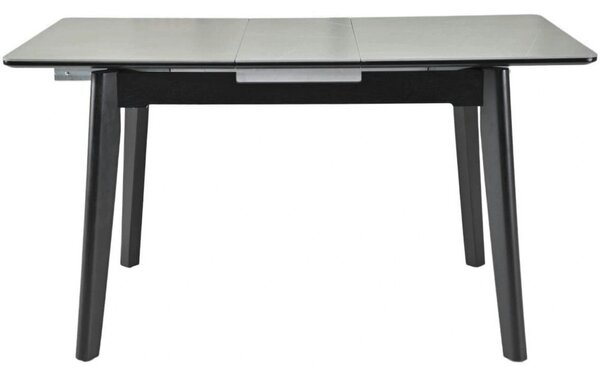 Masa extensibila OSTEN, gri cu efect de marmura/negru, 110/140x80x76 c