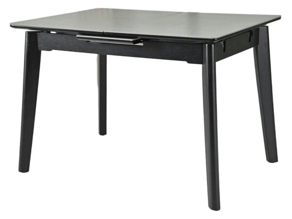 Masa extensibila OSTEN, gri cu efect de marmura/negru, 110/140x80x76 c