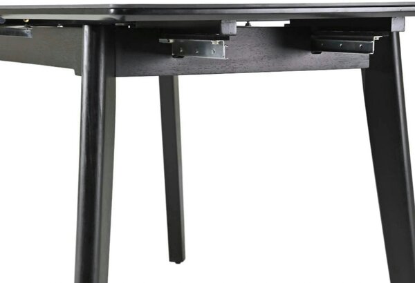 Masa extensibila OSTEN, negru cu efect de marmura, 110/140x80x76 cm