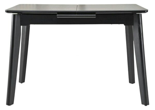 Masa extensibila OSTEN, negru cu efect de marmura, 110/140x80x76 cm