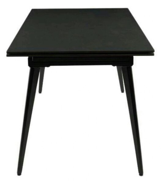 Masa extensibila REEF, negru, ceramica/metal, 120/180x80x76 cm