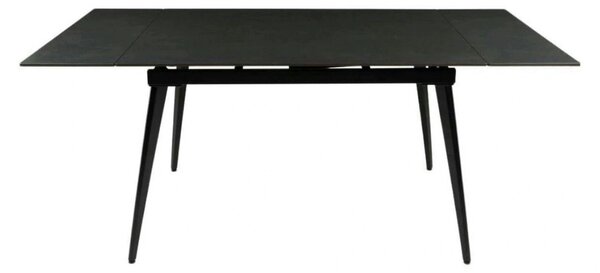 Masa extensibila REEF, negru, ceramica/metal, 120/180x80x76 cm