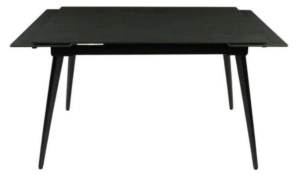Masa extensibila REEF, negru, ceramica/metal, 120/180x80x76 cm