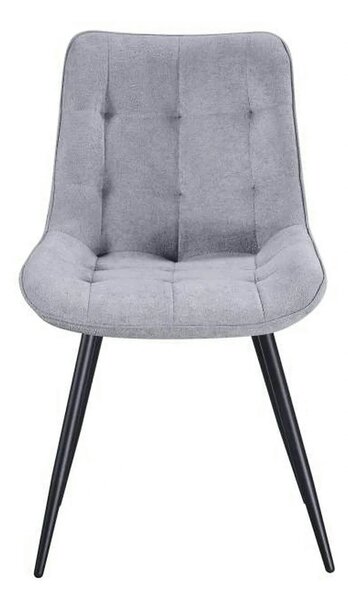 Scaun EVO, gri deschis/negru, stofa clasica/metal, 51x63x86 cm