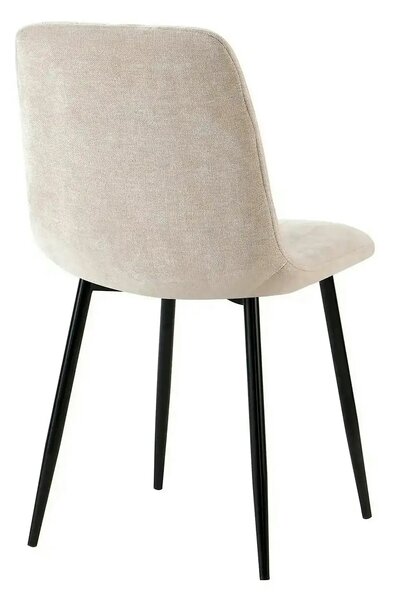 Scaun JET, bej/negru, stofa clasica/metal, 44x54x88 cm