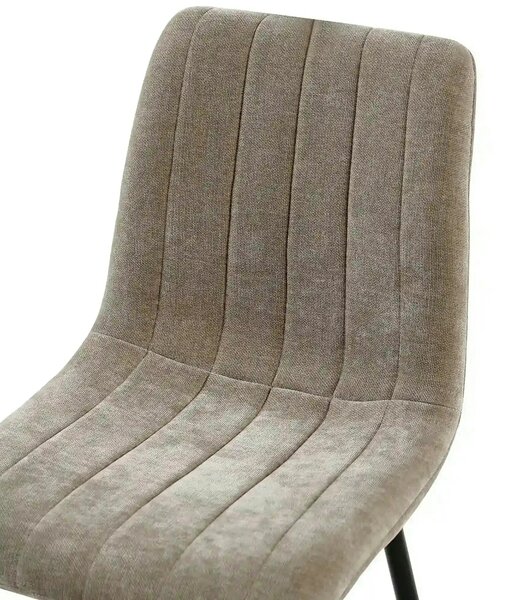 Scaun JET, grej/negru, stofa clasica/metal, 44x54x88 cm