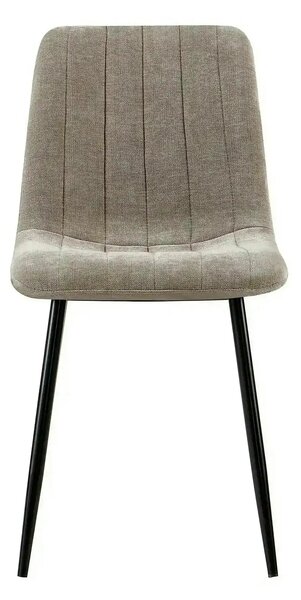 Scaun JET, grej/negru, stofa clasica/metal, 44x54x88 cm